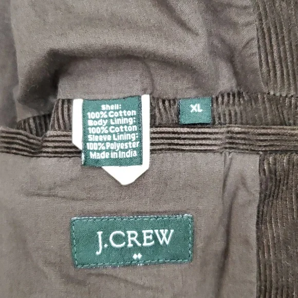 J. Crew Factory sport coat men's XL navy blue corduroy western blazer - Picture 10 of 11